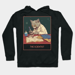 The scientist, cat laboratory, funny cat white lab coat Hoodie